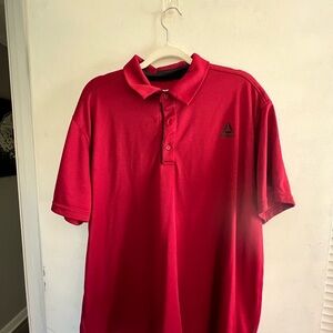 Reebok Men's Vibrant Red Polo Shirt